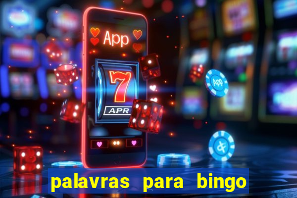 palavras para bingo cha de bebe